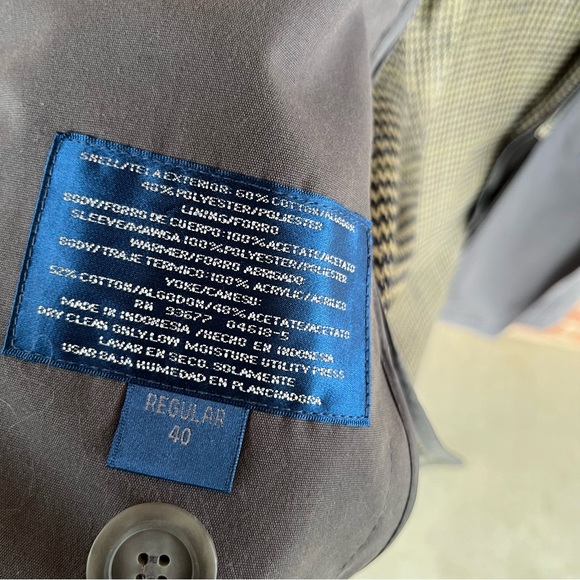 Town craft soft vintage lightweight trenchcoat men’s size 40 regular- unisex - Picture 7 of 15